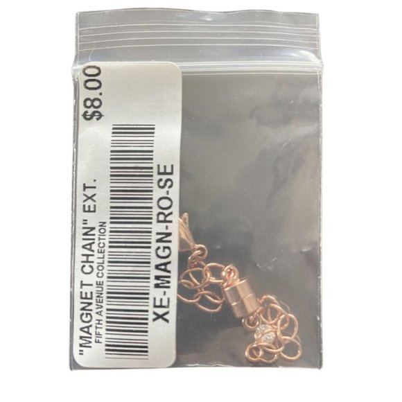 Rose Gold 3" Magnetic Chain Extender - Picture 4 of 4
